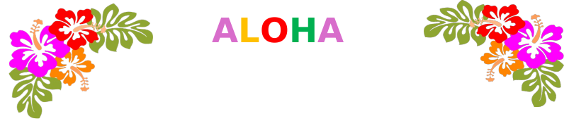 aloha with flowers